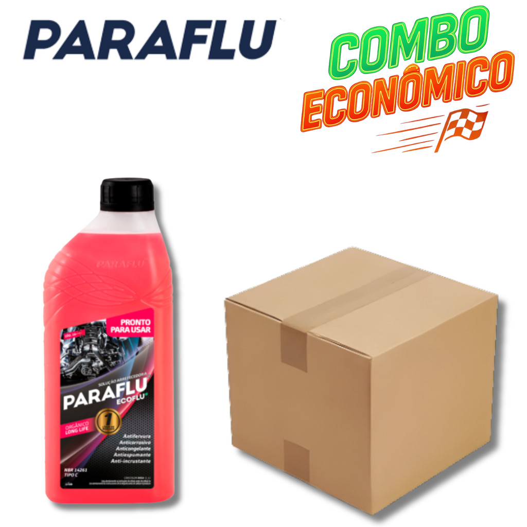 KIT 12 UN PARAFLU PRONTO PRA USO 12X500 ML