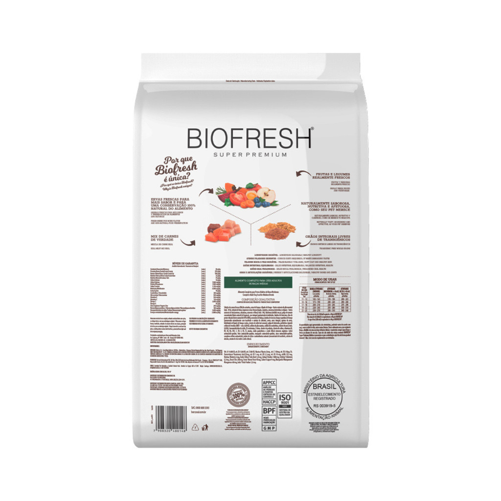Ração Biofresh Para Cães Raças Pequenas E Minis Mix 15kg — imagem 2 de 2
