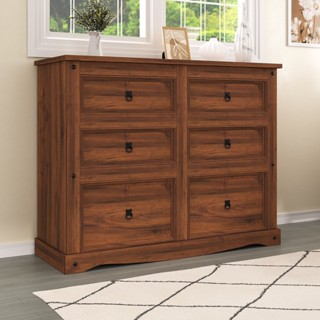 Cômoda 6 Gavetas Acabamento Cera Acapulco 100% madeira Maciça em Oferta na Shopee