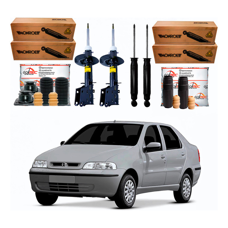 Amortecedor Dianteiro Traseiro Siena 1.8 2003 A 2004 em Oferta na Shopee