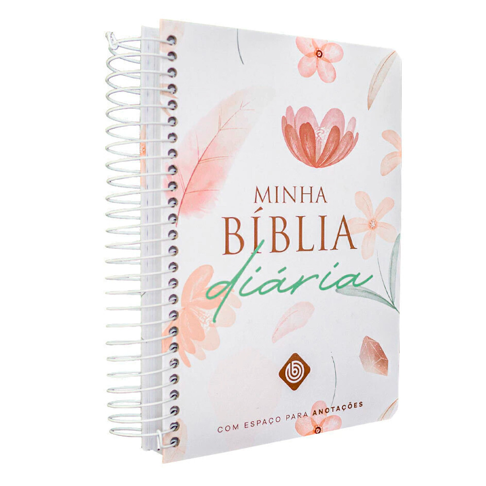 Minha Bíblia Diária | Com Espaços Para Anotações | Capa Branca Flores