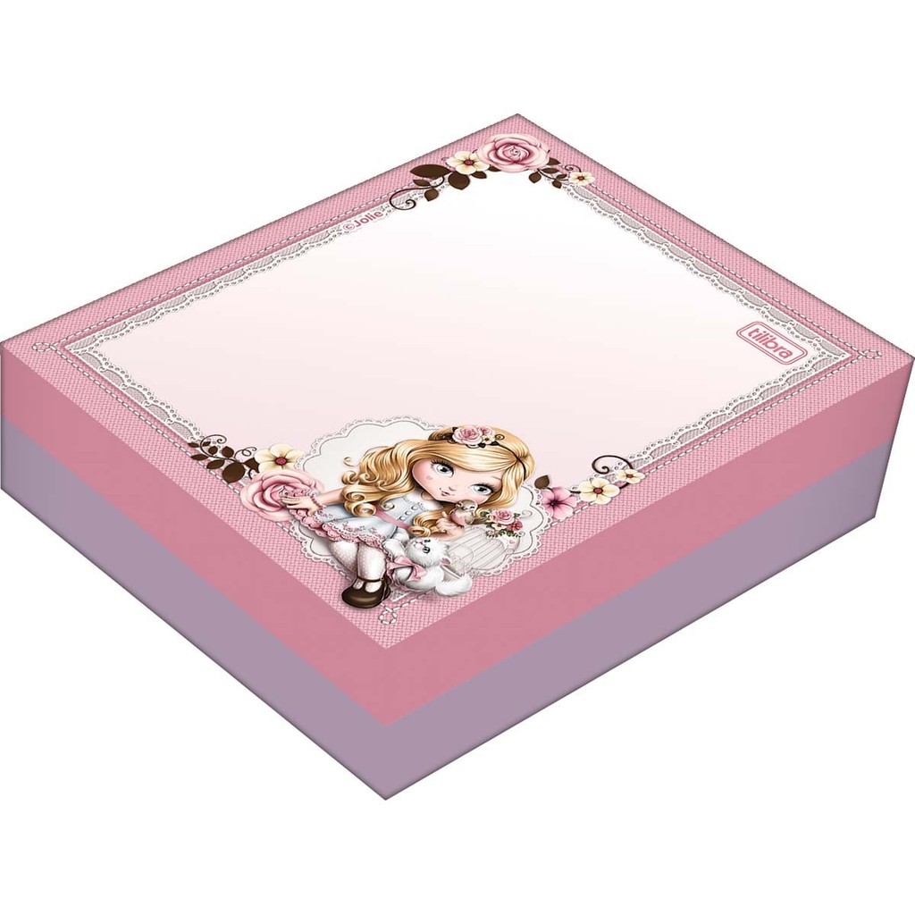 Bloco de Anotações Tilembrete Vintage Decorado Jolie 100f - Tilibra em Oferta na Shopee