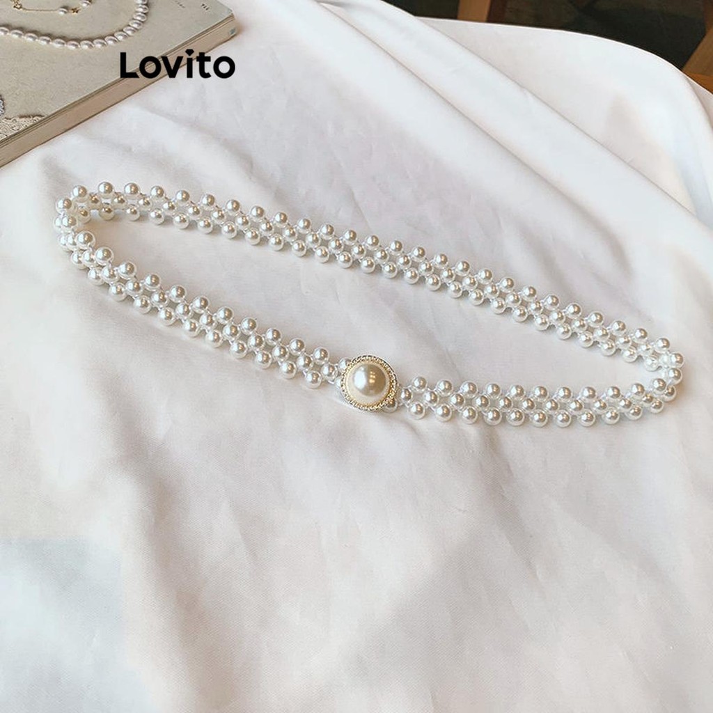 Lovito Elegante Cinto Feminino para Aperto Simples LFA11759 em Oferta na Shopee