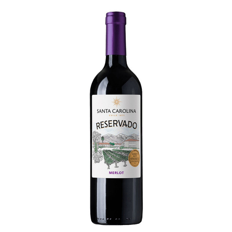 VINHO TINTO SANTA CAROLINA MERLOT 750ML em Oferta na Shopee