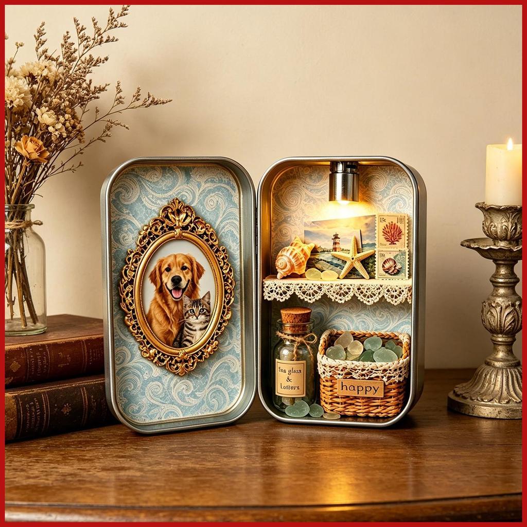 Mini Moldura De Foto DIY Decoração De Mesa Molduras Vintage Para Cena Em Miniatura Casa Quarto Armário Estante pomermy