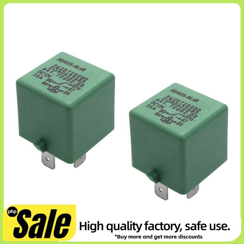 2 Peças 12V 35A 5 Pinos Acessórios De Substituição Do Relé Ventilador Radiador De Refrigeração Verde 6547TX Para 206 207