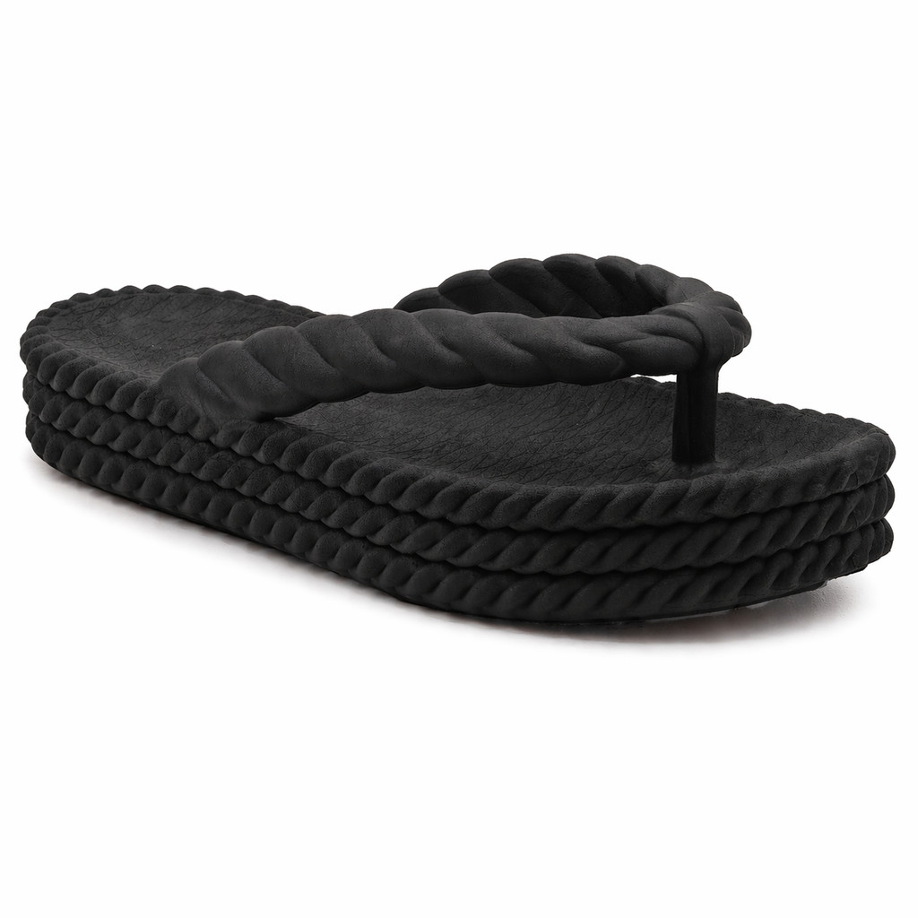 Chinelo Feminino Plataforma Trança Confortavel Leve Promoçao Tendencia