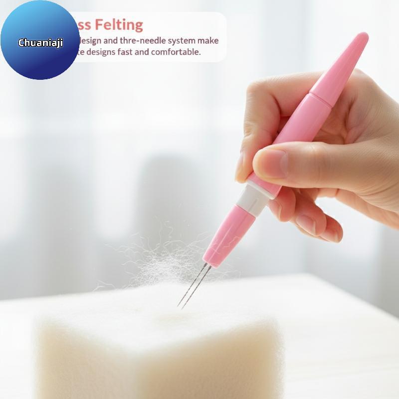 Chuaniaji DIY Lã Feltro Agulha Caneta Ferramenta De Arte Inclui 7 Agulhas De Substituição Extra Para Projetos Escolares