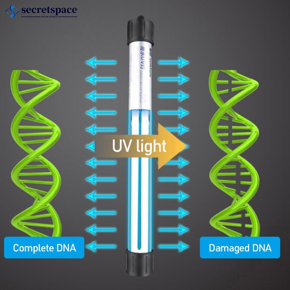 SECRETSPACE 5W/7W/9W/11W/13W Aquário UV Esterilizador Lâmpada Luz Limpador De Água Para De Tanque De Peixes Esterilizaçã