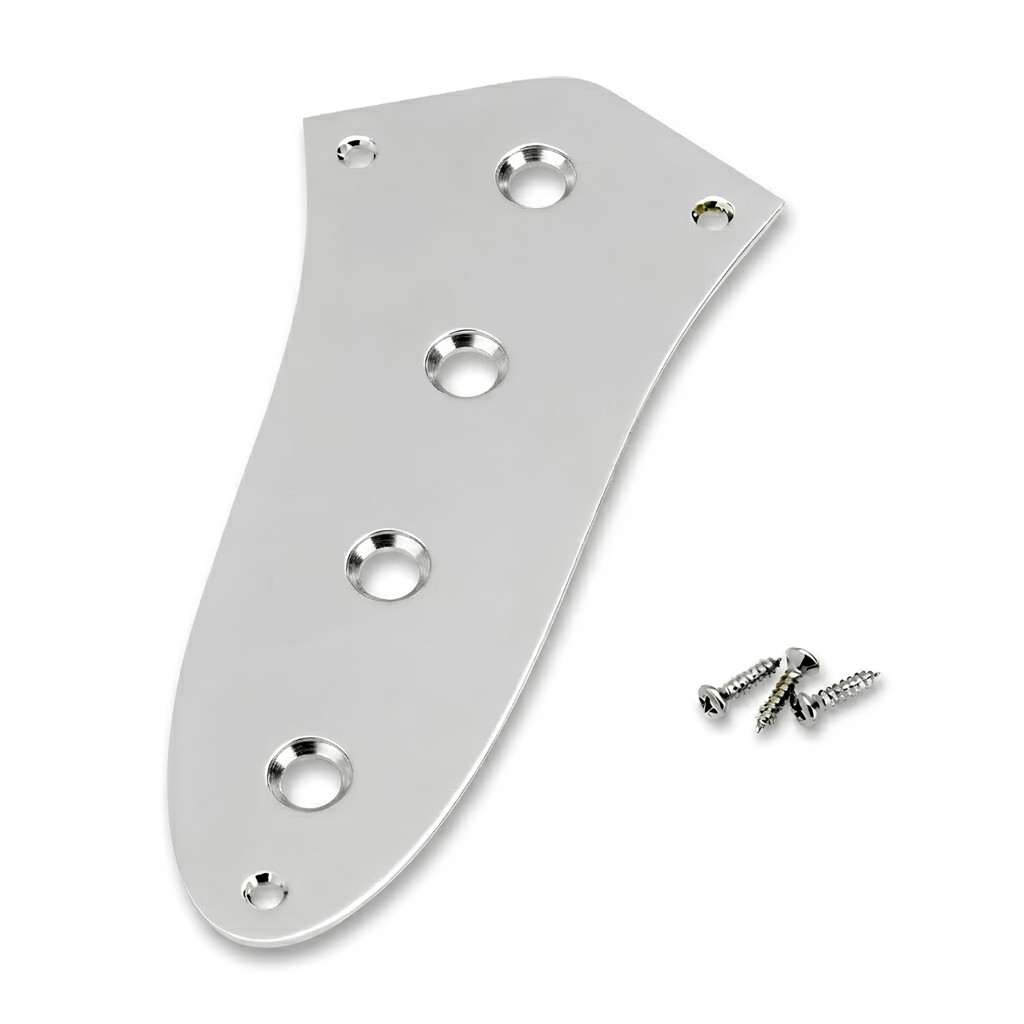 Placa De Controle Control Plate Thida Para Contra Baixo Clássico Estilo Jazz Bass Cromado