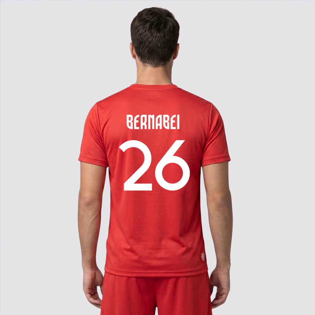 Camisa Internacional Esportiva Dry Vermelha 26 Bernabei
