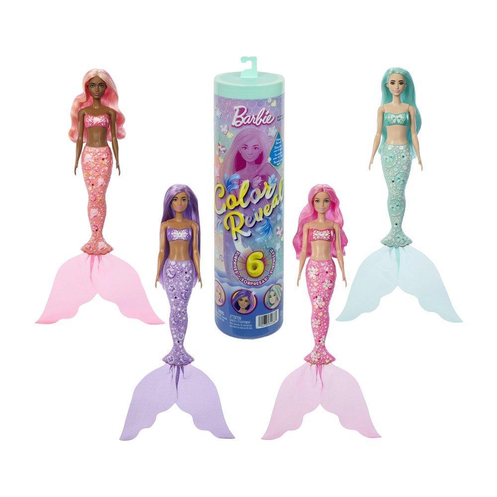 Boneca Barbie Color Reveal Sereia Surpresa Sortido JFV58
