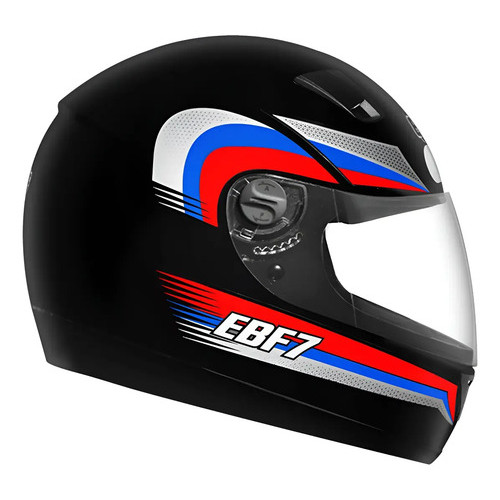 Capacete Ebf 7 Line Viseira Cristal
