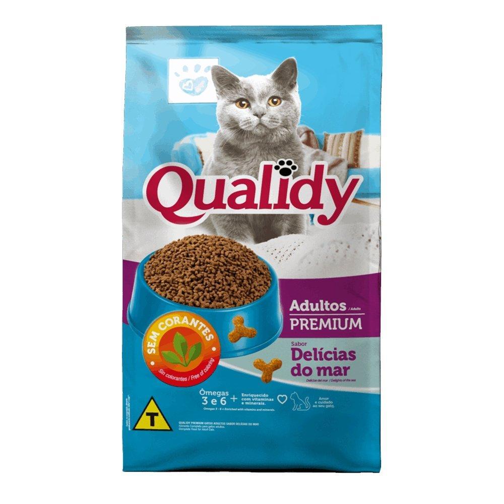 Ração Qualidy Premium para Gato Adultos Delicias do Mar 500g