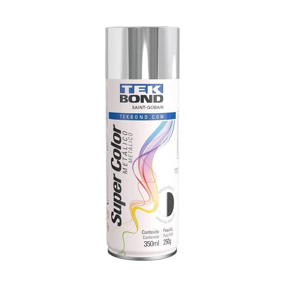 Tinta Spray Tekbond Metálica Cromado 350ml