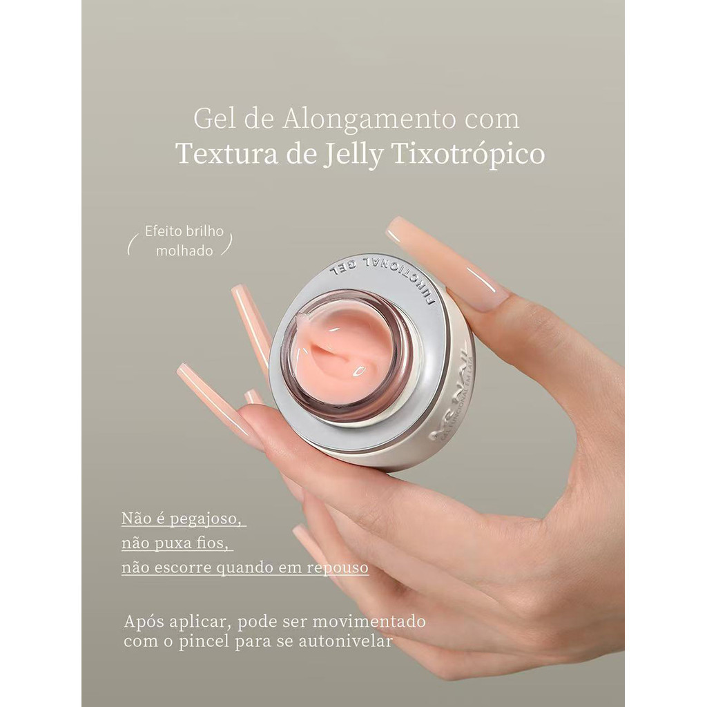 Gel Jelly De Alongamento Funcional Em Lata  30g