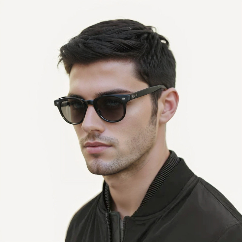 Rosa uma peça Popular europeu americano site masculino peruca de cabelo cor preta peruca de comércio exterior fibra quím