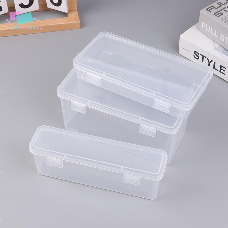Abongbanghn 1PC Nova Caixa De Lápis Material PP Transparente Bolsa Papelaria Escola Caso Suprimentos Armazenamento