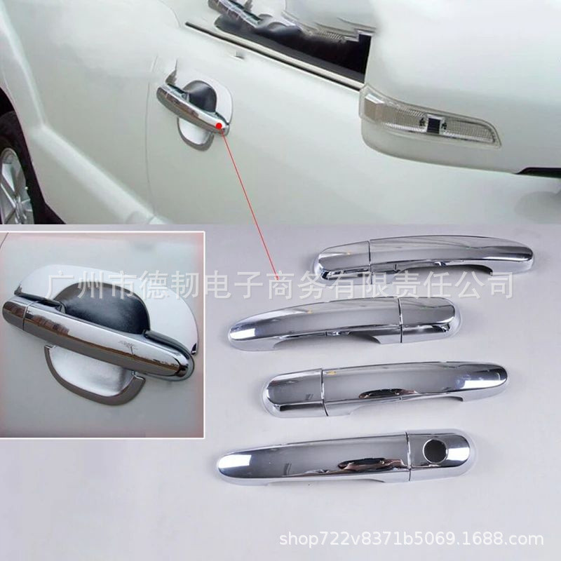 Adequado para Kia Sportage 2005-2010 alça adesivo leão correndo cromado maçaneta da porta capa protetora fábrica pronto