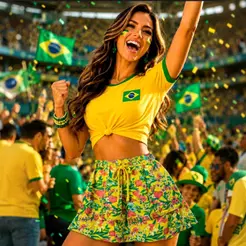 Kit Saia Colar Havaiano Florido Roupa Festa Havai Carnaval