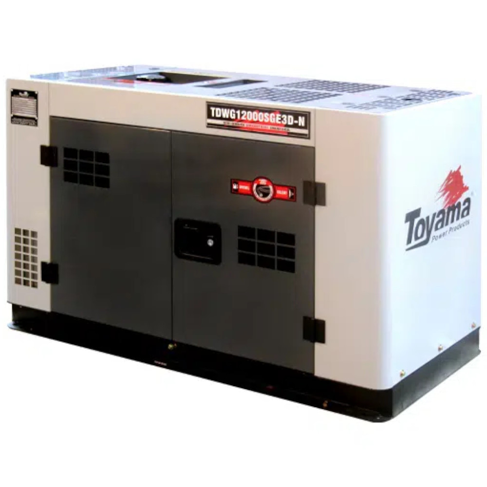 Gerador de energia 12,5 kva a diesel partida elétrica trifásico - TDWG12000SGE3D-N - Toyama