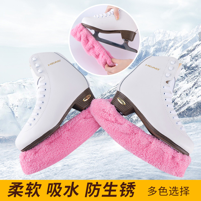 Hanya sapatos de faca de gelo com padrão infantil, capa macia para faca de bola de gelo, absorve água, espessada, antife