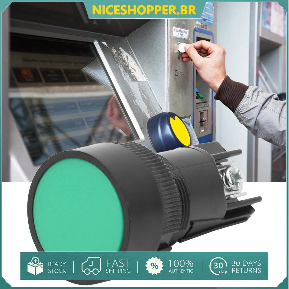 Fesjoy 10 peças interruptor de redefinição de nível industrial xb2 botão de controle de plástico para circuitos de