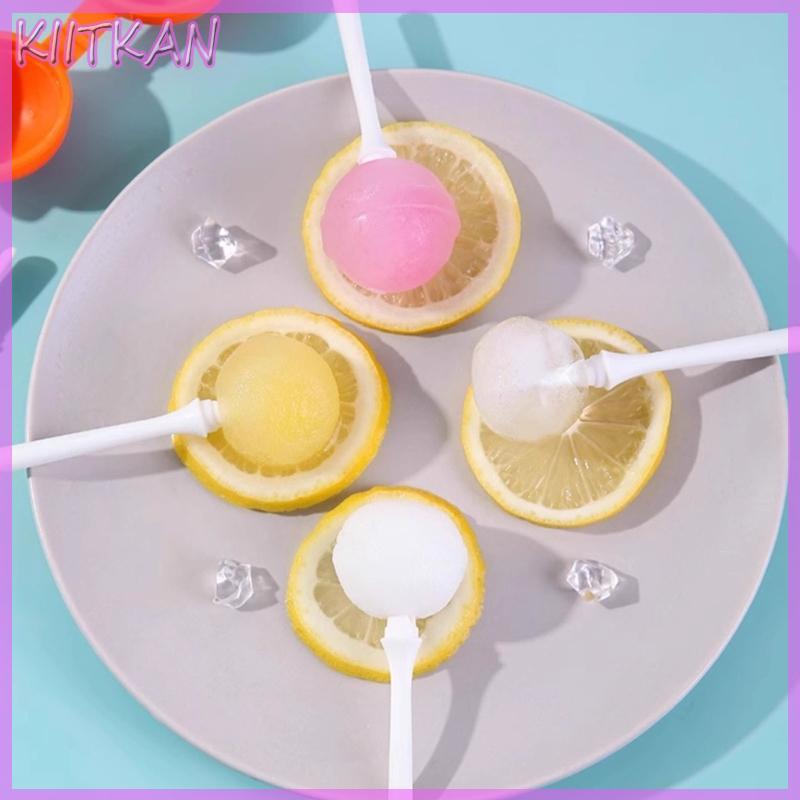 KIITK 4 Pacotes Moldes Picolés Silicone Vara Incluída, Doces Formato Divertido E Conveniente Pa
