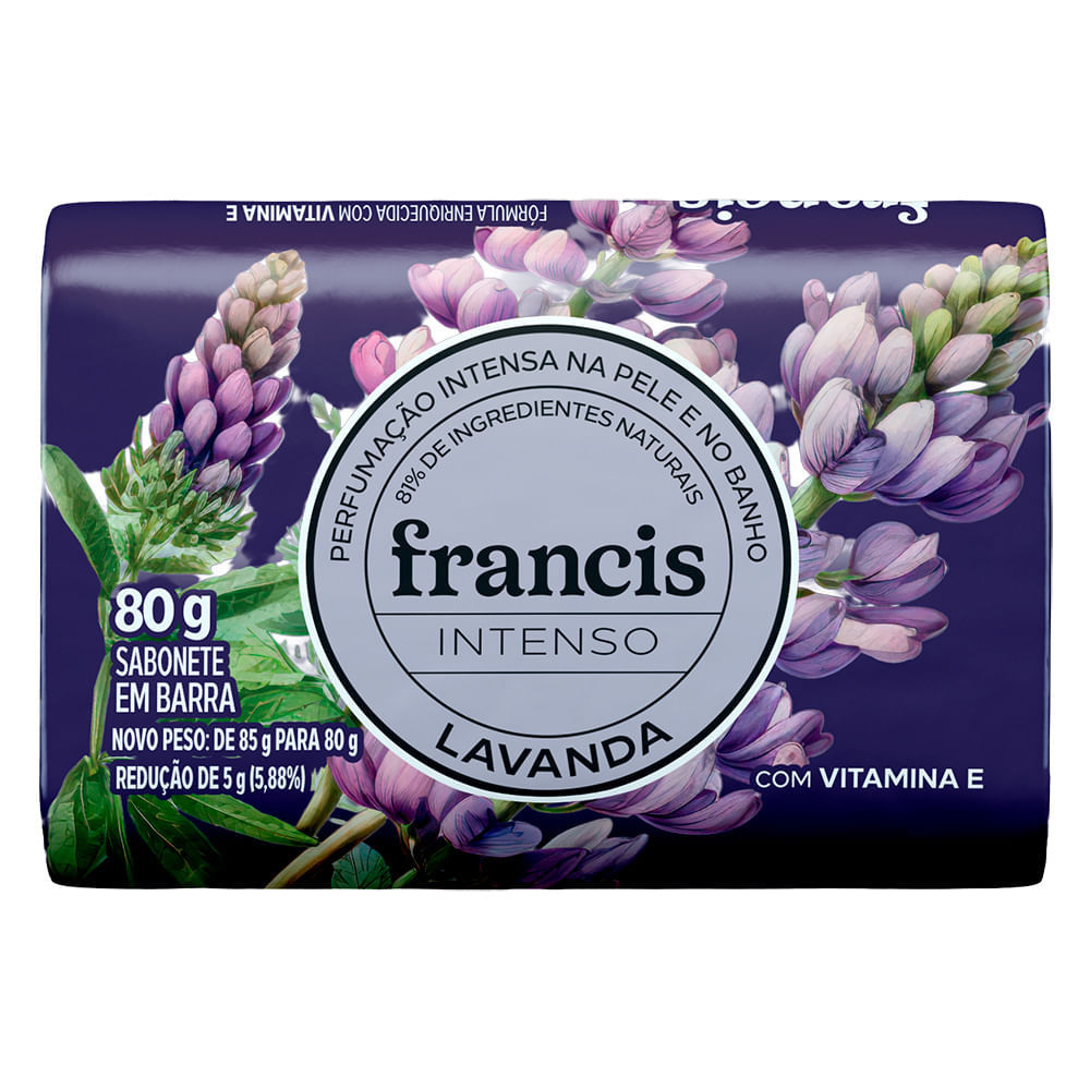 Sabonete em Barra Francis Intenso Lavanda 80g