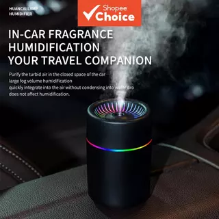 Purificador de Ar Mini Difusor de Aromas por USB com Umidificador, Luzes e Gerador de Névoa para Cas