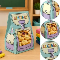 10~30 SACO EMBALAGEM COM VISOR DIA DOS PROFESSORES 6036 (IDEIA DIA DOS PROFESSORES) CHOCO