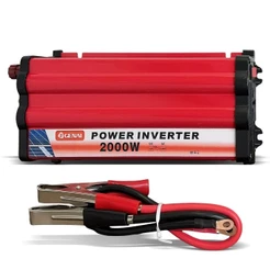 Inversor de Potência 2000W DC 12V para AC 220V Conversor de Energia para Eletrodomésticos e Veículos