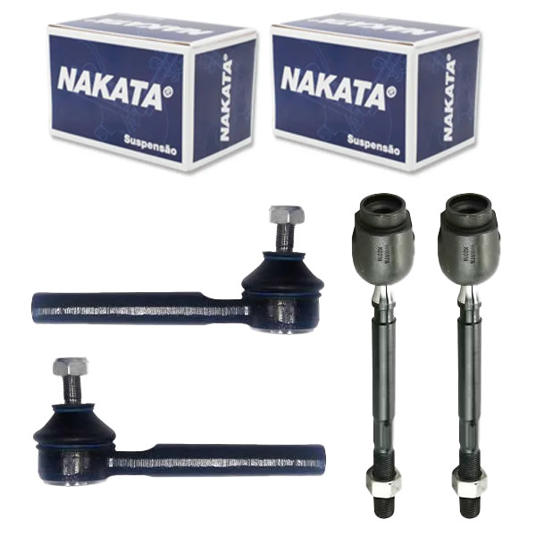 Kit 2 Terminal Direção 2 Barra Axial Fiorino 1992 ate 2013 MECÃNICO Original Nakata em Oferta na Shopee