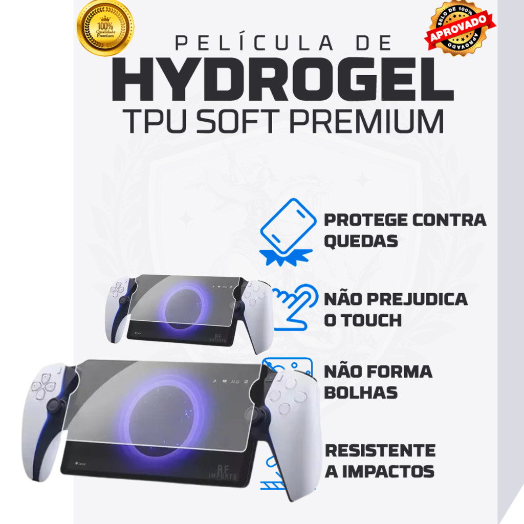 Película Hidrogel Fosca Playstation Portal PSP GO PS VITA 1000 2000 PSP 100 3000 Todos os modelos