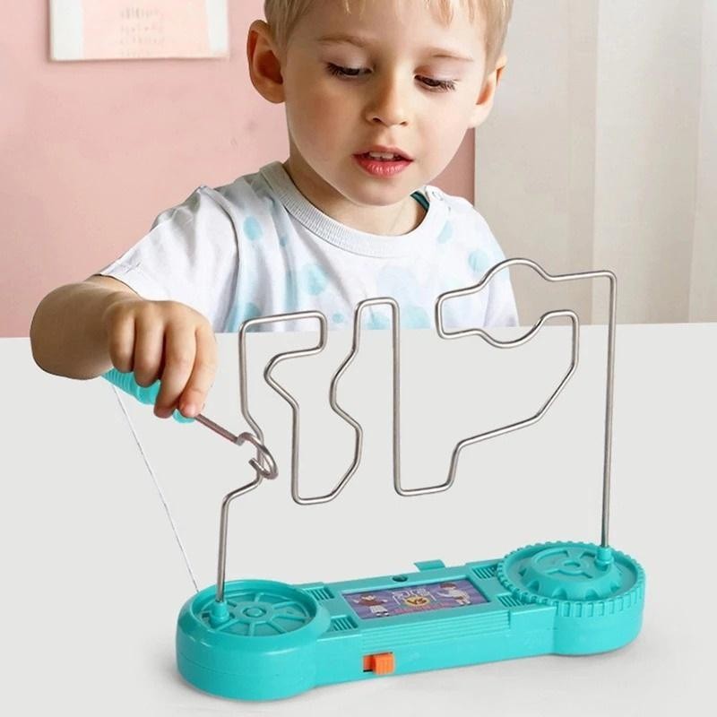 Crianças Colison Brinquedo De Choque Elétrico Educação Toque Labirinto Jogo Festa Engraçado Ciência Experimento Brinqued