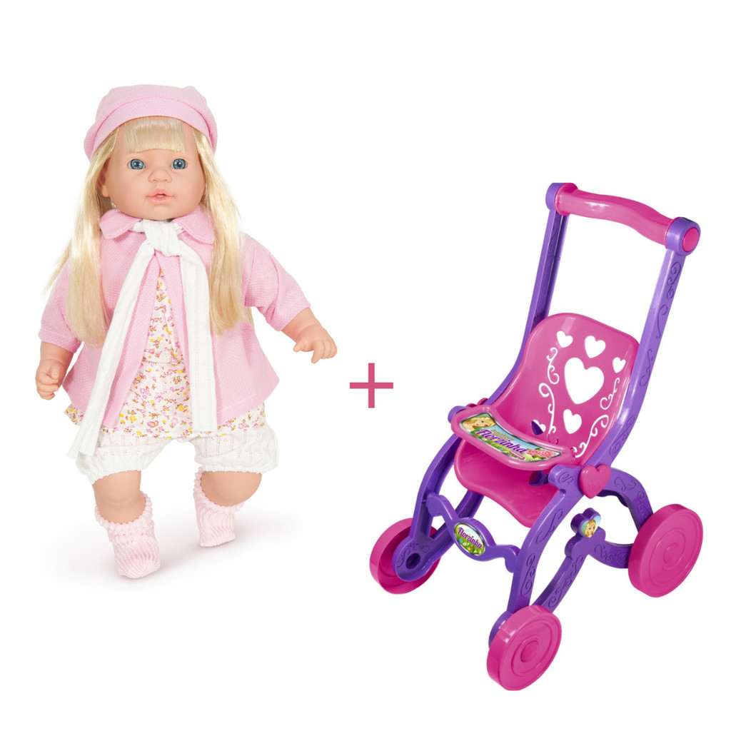 Boneca grande Rose Ring Premium caixinha de jóia p/ montar mais carrinho de passeio florzinha