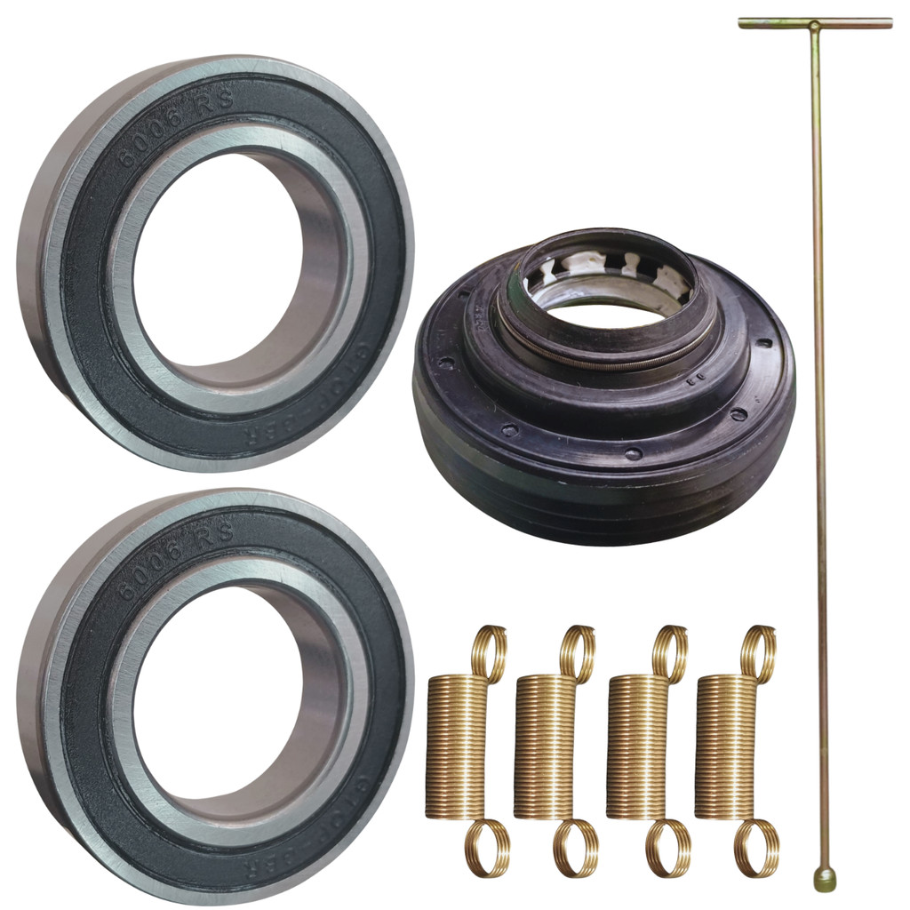 KIT ROLAMENTO 6006 2RS RETENTOR CHAVE T  10MM 62 CM LAVADORA COLORMAQ LCA11 LCA15 11KG 15KG