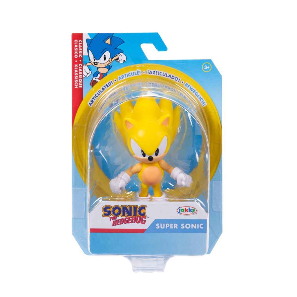 Boneco Super Sonic de 6cm - Sonic em Oferta na Shopee