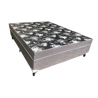 Cama Box Casal Conjugado Ortopédico Sleep Black Gray 88x188x53 em Oferta na Shopee