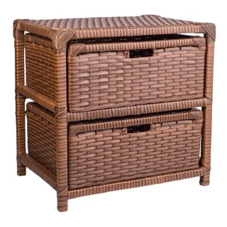 Gaveteiro Sintético Organizador Artesanal 2 Gavetas 45x44x32 em Oferta na Shopee