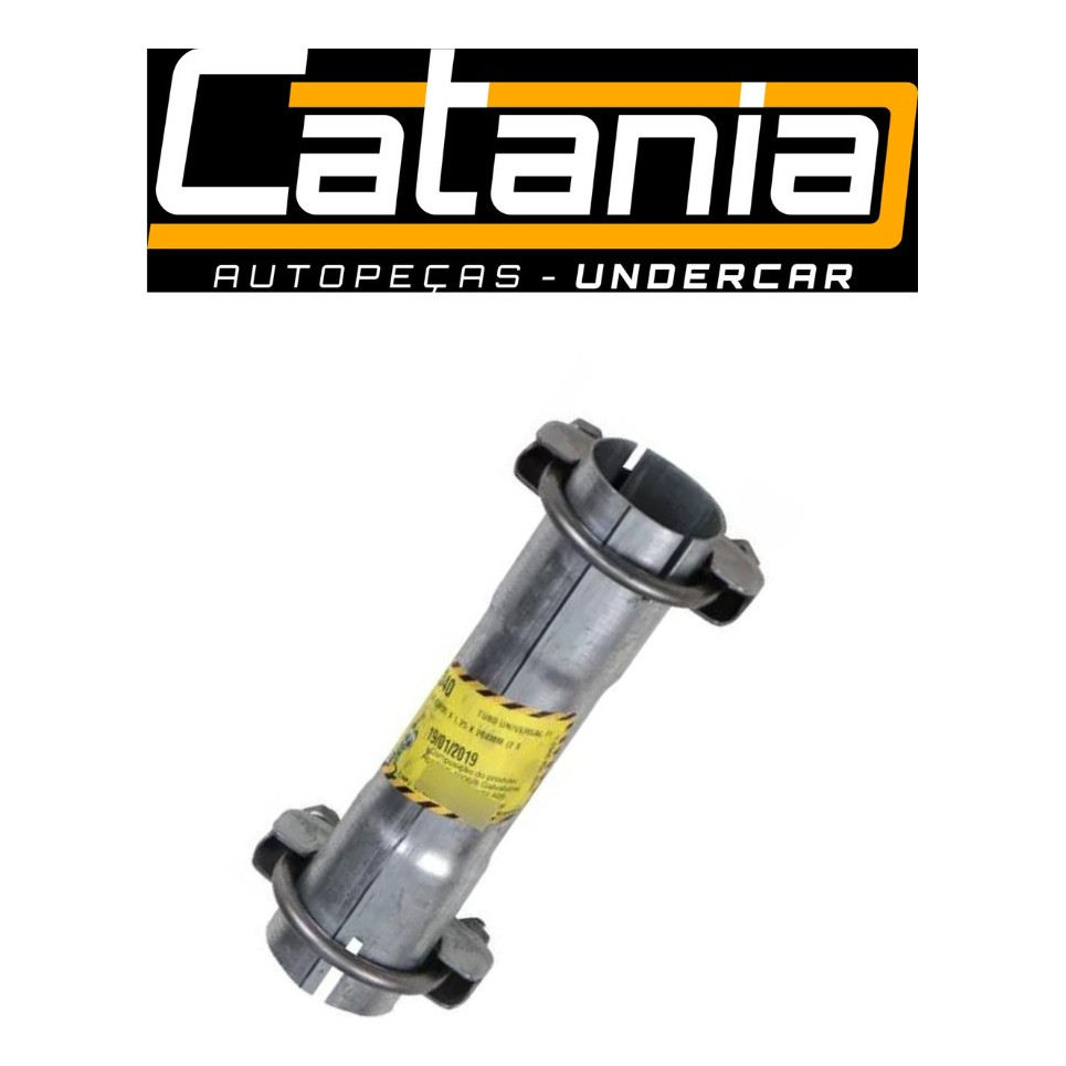 Tubo Luva Emenda Para Adaptação Escapamento 44,45mm