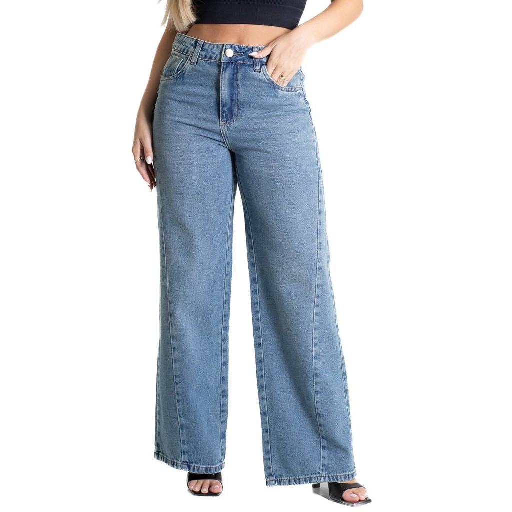 Calça Jeans Sawary Wide Leg - 281021