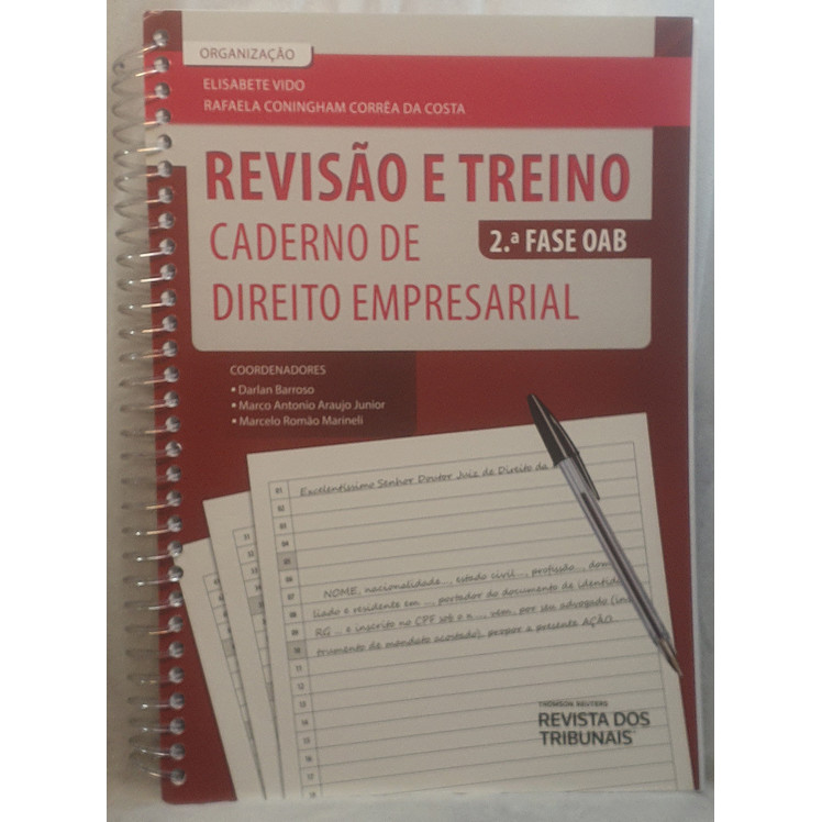 Livro Caderno de Direito Empresarial - Revisão e Treino - 2º Fase OAB - Revista dos Tribunais
