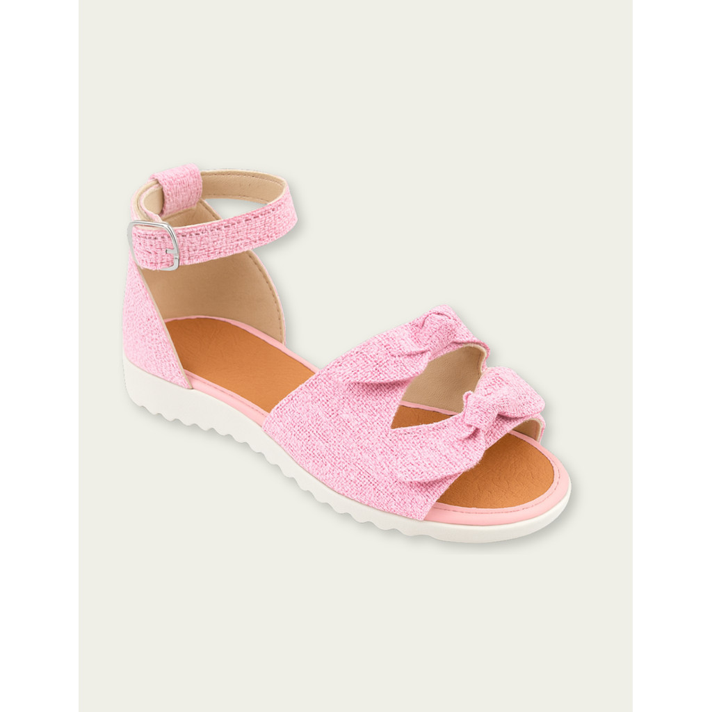 Sandália Infantil Rasteira Confortável Menina Versátil Casual Dia a Dia 2 LAÇOS em Oferta na Shopee