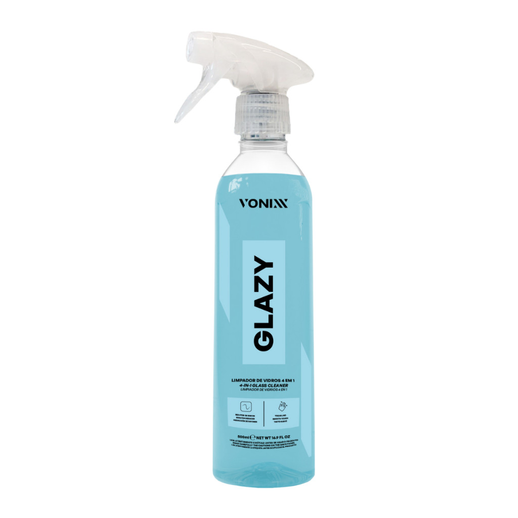 Limpador De Vidros Glazy 4 Em 1 Vonixx  Redutor de Atrito 500ml em Oferta na Shopee
