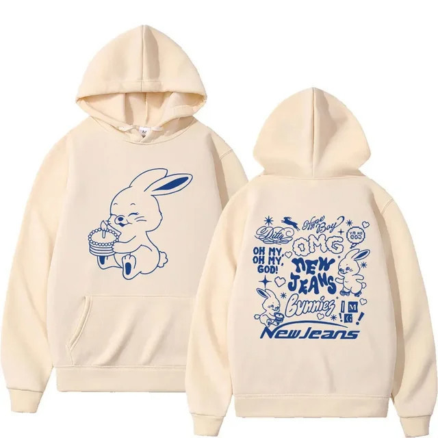 Moletom Canguru New Jeans Omg Coreana Streetwear Unissex Harajuku Kpop ENVIO IMEDIATO