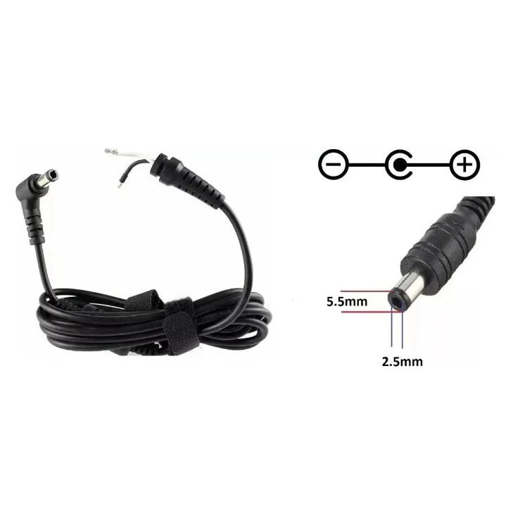 Cabo Reparo Para Fonte Notebook Positivo Asus Cce Positivo Itautec Sti 5.5*2.5mm