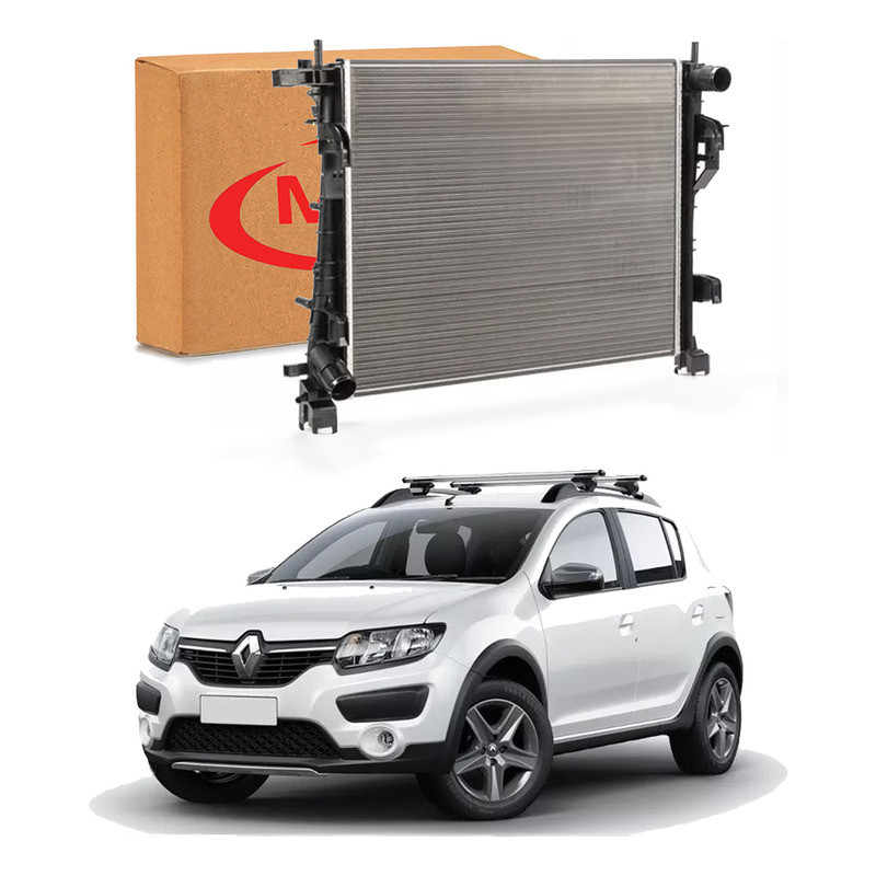 Radiador Agua Renault Sandero Stepway 1.6 Manual 2015 A 2019 em Oferta na Shopee