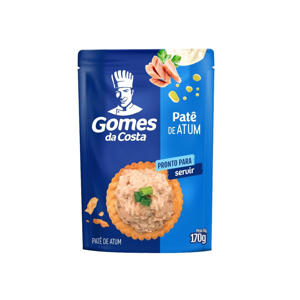 Patê de Atum Tradicional (Pouch) - 170g - Gomes da Costa em Oferta na Shopee