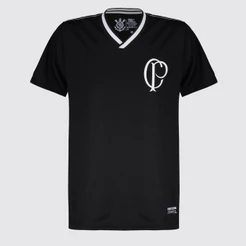 Camisa Corinthians CP Infantil Preta